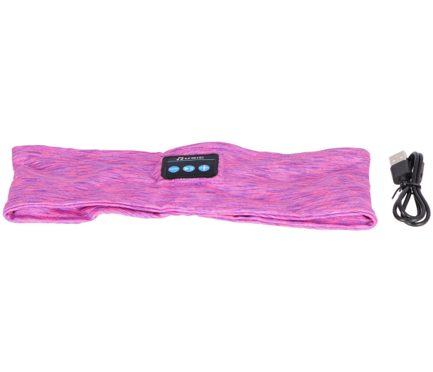 Rikiki Opaska z wbudowanymi słuchawkami Bluetooth różowa - 1352015 - zdjęcie 5